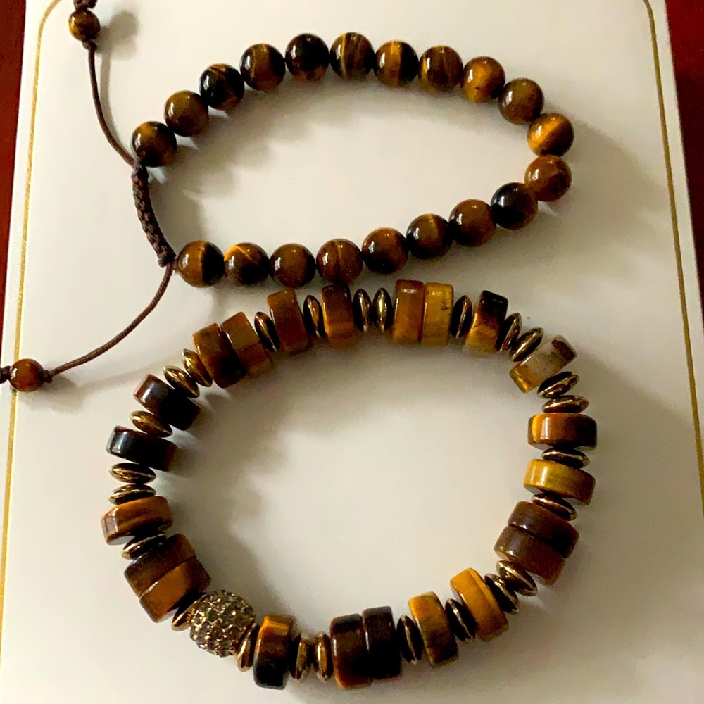 Real tiger eye bracelets